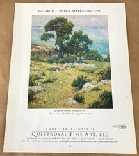 George Loftus Noyes gallery exhibition ad 2002 vtg art show mgzn print Annisquam