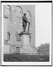 Photo:Daniel Webster Statue, State House grounds, Boston, Mass.