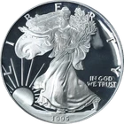 1995-W Silver American Eagle $1 Proof PCGS PR69 DCAM Key Date Superb Eye Appeal