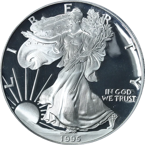 1995-W Silver American Eagle $1 Proof PCGS PR69 DCAM Key Date Superb Eye Appeal