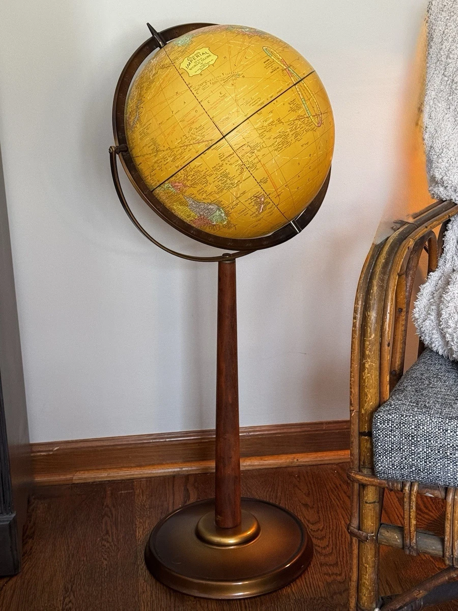 George F. Cram Co. Vintage Original Antique World Worlds Globes