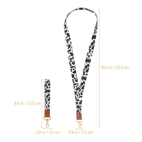 Kuhmuster -Zertifikat Lanyard Anti-Verlust-Lanyard-Handgelenkkette - 第 3/12 張圖片
