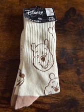 NEW DISNEY "WINNIE THE POOH" CREW SOCKS SIZE 9-13