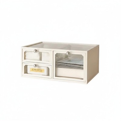 Klarsicht Kosmetikkoffer mit Schubladen Transparent Design Kosmetik Organizer für