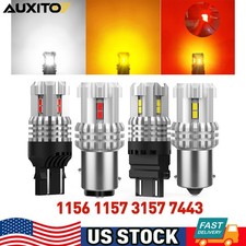 AUXITO 3157 1157 7440 7443 1156 LED TURN SIGNAL LIGHT BULB ANTI HYPER FLASH 12K