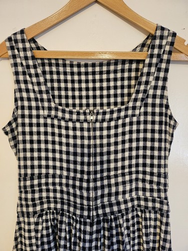Fat face navy blue & white checked ,pockets summer cotton dress , size 10 - Bild 3 von 5