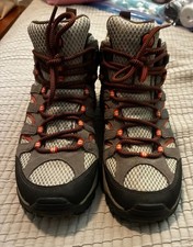 Merrill women's Moab 2 hiking boots size 10 in gray and orange