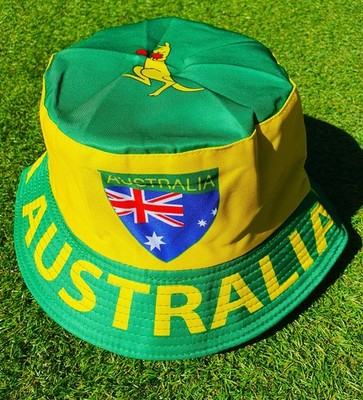 Australien Sonnenhut Unigröße WM Fan NEU Australia Hat Hut Fischer Unisize