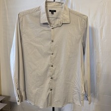 Alfani XL Men's Pinstripe Dress Shirt Long Sleeve