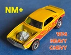 Hot Wheels Redlines NM+ ©1974 Heavy Chevy Perfect Tampos Rims  KILLER BEAUTY!