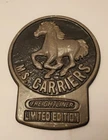 Vintage Limited Edition Freightliner M.S. Carriers Horse Plaque Truck Badge