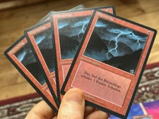 4x German FBB • Lightning Bolt • Pack Fresh • Mtg (1720)