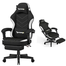 Gaming Chair,Fabric Computer Chair with Pocket Spring Cushion,400 lb Load Cap...