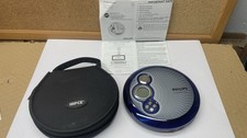 Philips AX2420/17 Portable Compact Disc CD Player With Case Manual Not Tested