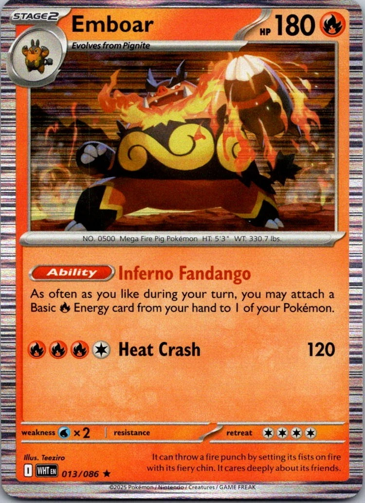 Pokemon Emboar for sale | eBay
