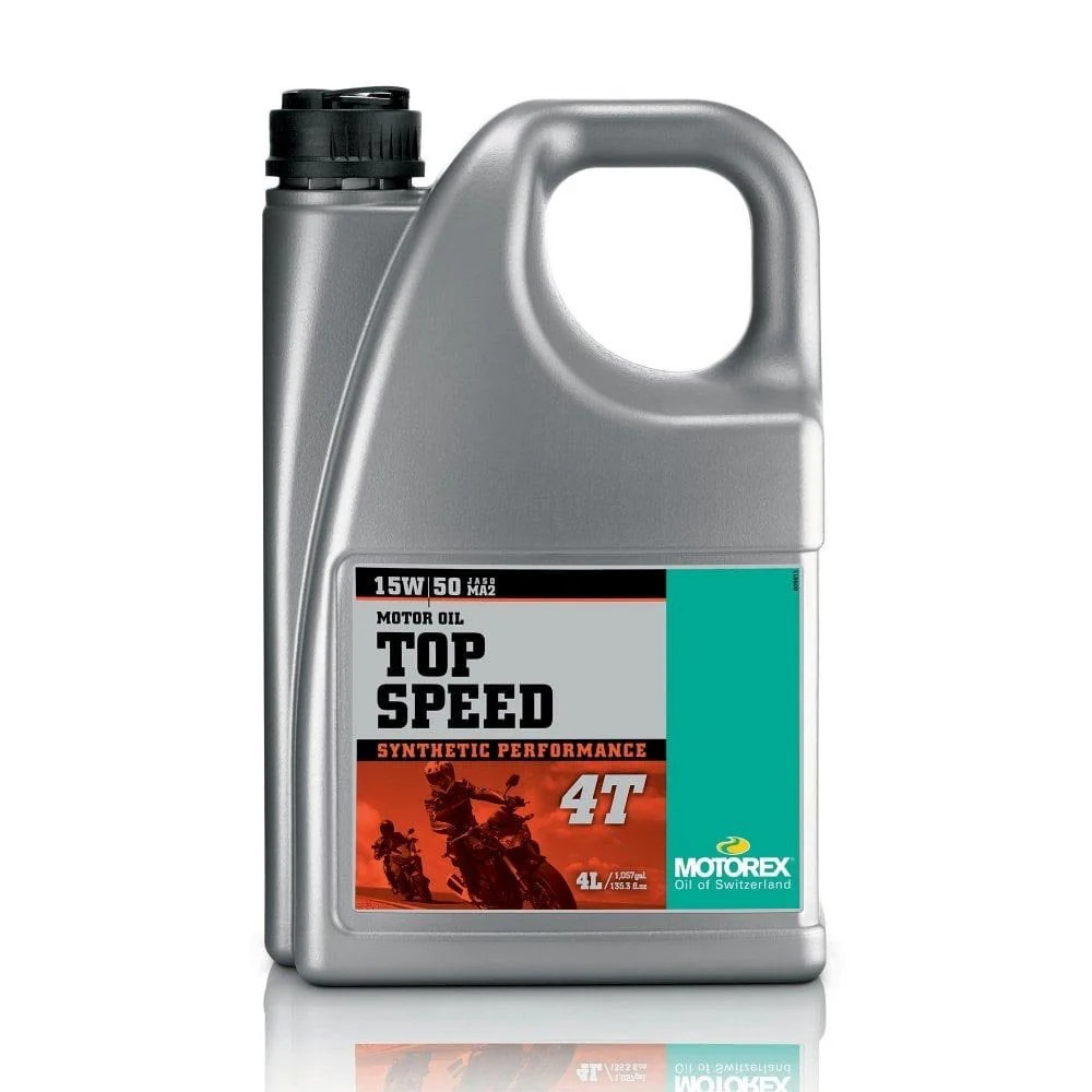 Motorex Top Speed 4T 15W50 Synthetic Motorcycle Engine Oil - 12 Litre (3x4L) - Image 21