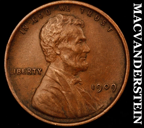 1909 VDB Lincoln Wheat Cent - Semi Key- Extra Fine Better Date No Reserve #J4250