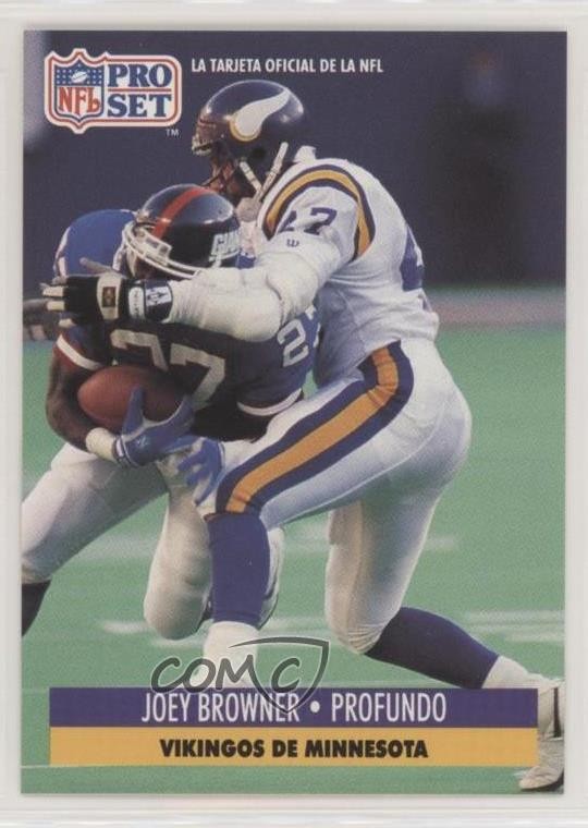 1991 Pro Set Spanish Joey Browner #136 tv5