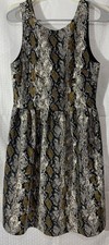 Everly Loren Snake Print Dress Sleeveless Women’s M