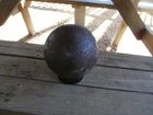 Civil War dug 18 LB. solid shot artillery relic Cannonball