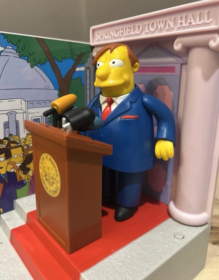 Jogo Simpsons Mayor Quimby Town Hall – Playmates World of Springfield - RARO - Imagem 4 de 4