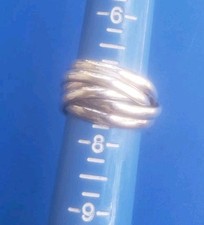 Vintage Sterling Silver 925 Artisan Ring. Mexico. Size 7