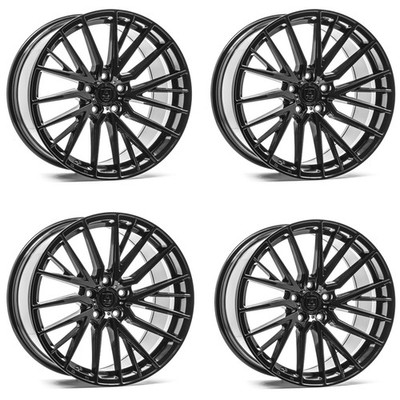 Set 4 20'' Axe Wheels EX40 Gloss Black 20x8.5 Wheels 5x112 25mm Rims