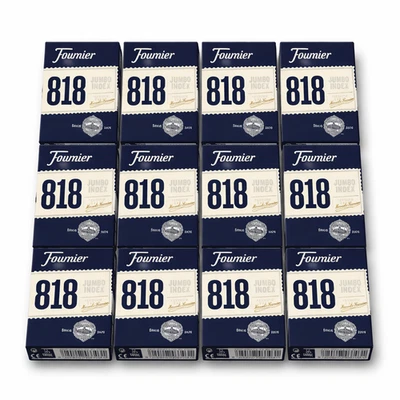 12X Fournier 818 Jumbo Index Bleu Cartes à Jouer Poker Deck Qualité Casino - Photo 1/4