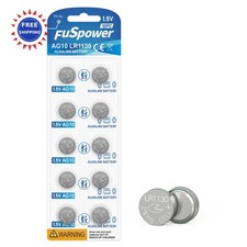 Fuspower LR1130 AG10 389 390 LR54 Button Cell Battery 1.5V 10PCS