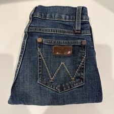 Wrangler Retro Cowboy Slim Bootcut Jeans Boys 10 Blue Denim Adjustable Waist