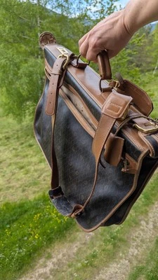 Christian Dior, sac voyage weekend vintage, Porte Habits, monogrammé - Photo 1/4