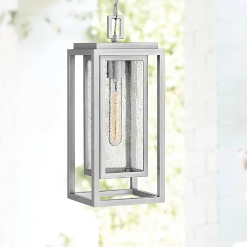 Hinkley Republic 16 3/4" High Satin Nickel Outdoor Hanging Light - Picture 1 of 10