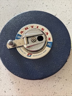 VINTAGE ARTISAN Gamble Skogmo, MInnesota 100FT  TAPE MEASURE USA