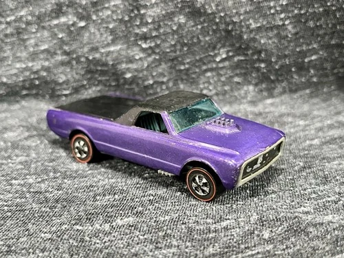 Vintage Hot Wheels Redline 1968 Custom Fleetside Purple HK