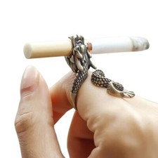 Vintage Dragon Cigarette Ring Holder - Unique Smoking Accessory Vintage Dragon Cigarette Ring Holder - Unique Smoking Accessory