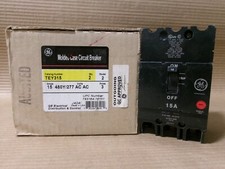 New GE TEY TEY315 3 Pole 15 Amp 480V Circuit Breaker