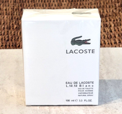 Lacoste Blanc Eau De Toilette Spray for men  3.3 oz 100ml sealed box   (m15