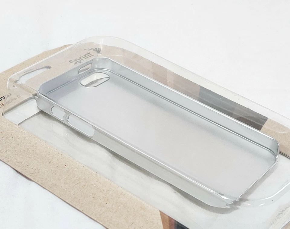 NUEVA Funda Rígida Cubierta Protectora Sprint PLATEADA para Apple iPhone 5 / 5s Foto 3 de 3