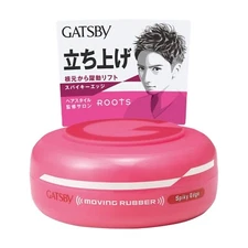 Mandom GATSBY Hair Wax Moving Rubber Spiky Edge Pink 80g 2024 Made in Japan