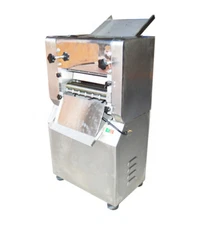 110V Electric Dough Roller Sheet Maker for Dumplings Noddoles w/ Extra Cutter