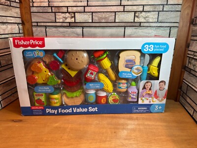 Fisher Price Play Food Value Deluxe Set, Free Same Day QuikShip