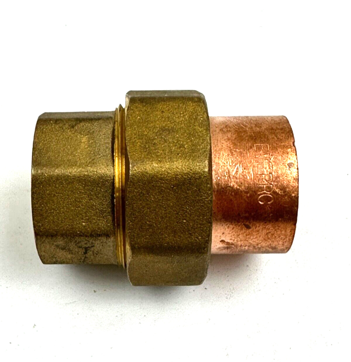 1-1/4" Copper + Brass Union C x C - BRASS PIPE FITTING EVERFLOW