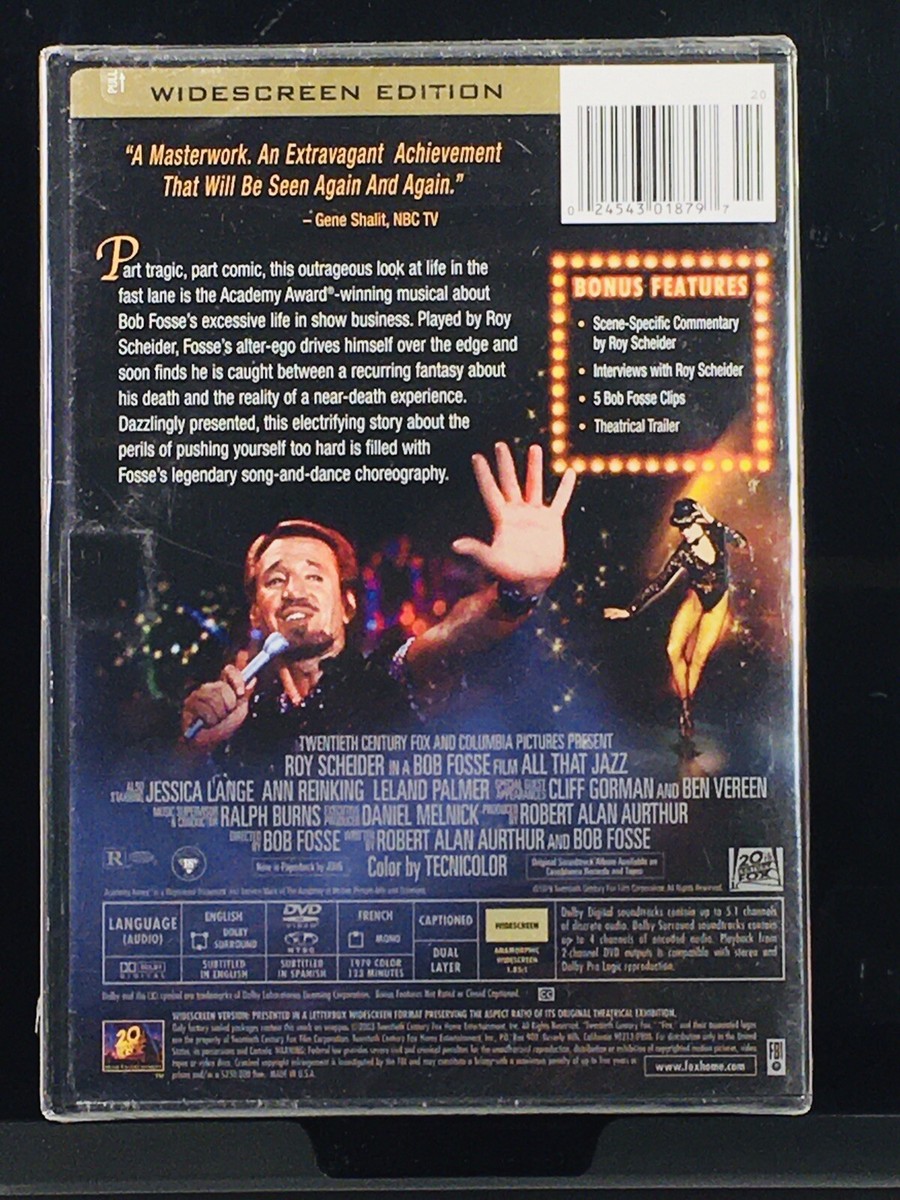 All That Jazz (DVD, 2003, Widescreen Edition) for sale