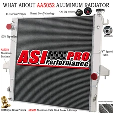 2711 Aluminum Radiator For 03-2009 Dodge Ram 2500 3500 5.9L 6.7L Cummins Diesel