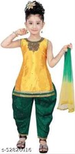 Indian Traditional Baby girl kids fashion Kurti patiala Dupptaa set