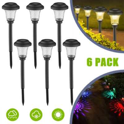 Super Bright Solar Garden Lights Outdoor Landscape LED Light Pathway ...