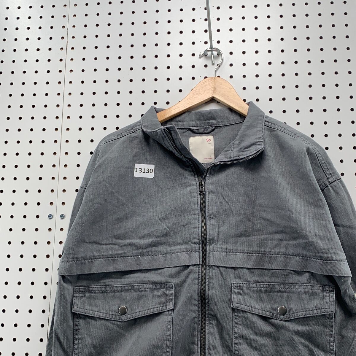 NEW SO Brand Canvas Cropped Drop Shoulder Utility Jacket NEW SO Brand Canvas Cropped Drop Shoulder Utility Jacket