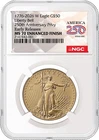 2026 W Enhanced Uncirculated $50 American Gold Eagle NGC MS70 ER