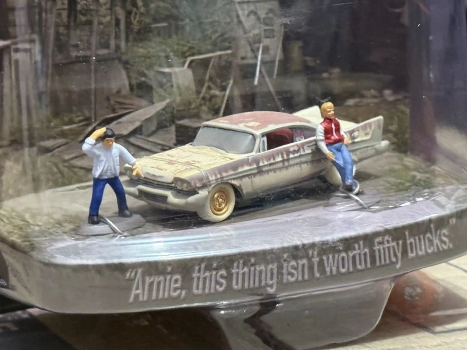 Paquete de diorama CHASE RARO Johnny Lightning Christine MÁQUINAS DE PANTALLA PLATEADA NUEVAS Foto 4 de 4