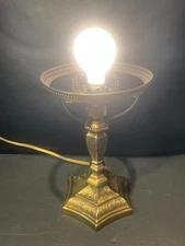 NEW FENTON VERY ORNATE VINTAGE STUDENT STYLE LAMP base, NO SHADE